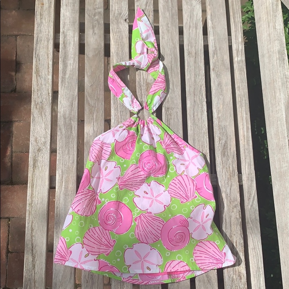 Lilly Pulitzer Girls Shell Print Halter Top